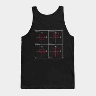 Conic Sections (White) Tank Top